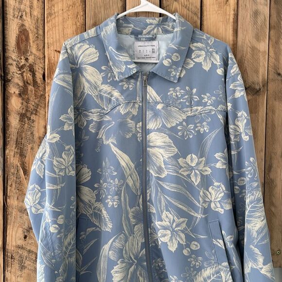 Urban Outfitters Floral Harrrington Hawaiian Lightweight Western Bomber Size XL - Picture 4 of 16